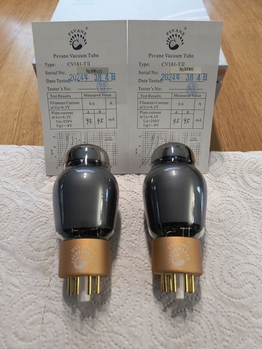 Lampy elektronowe psvane  CV 181 T ll, 6SN7 3szt