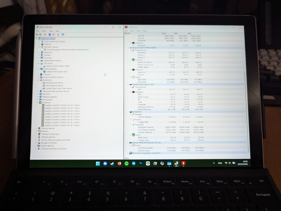 Microsoft Surface Pro 6 i5 8/256Gb ультрабук-планшет повний комплект