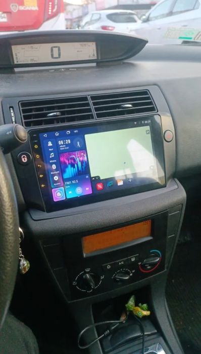 Rádio Android 14 com GPS Citroen C4 (Artigo novo)