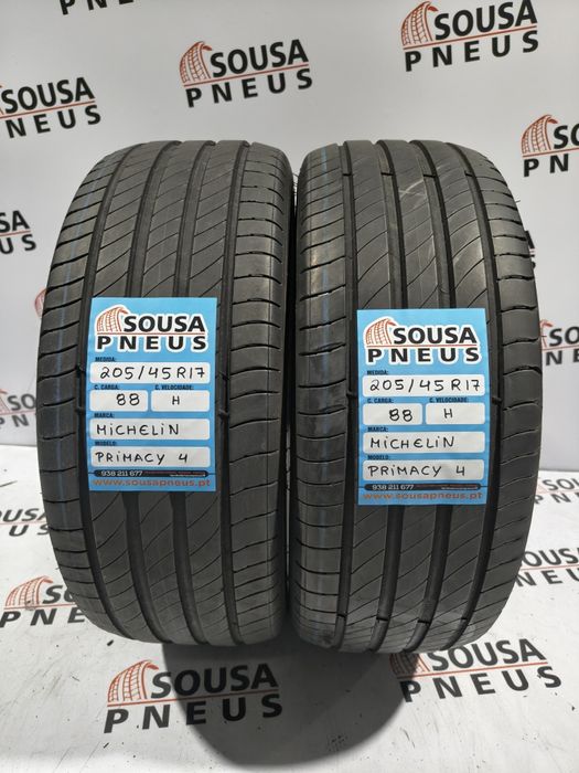 2 pneus semi novos 205-45R17 Michelin - Oferta dos Portes