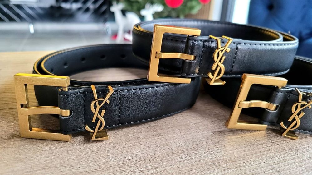 Skórzany Pasek Damski YSL