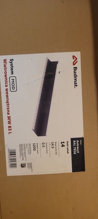 Wiatrownica prawa i lewa budmax drift 224 7016ral