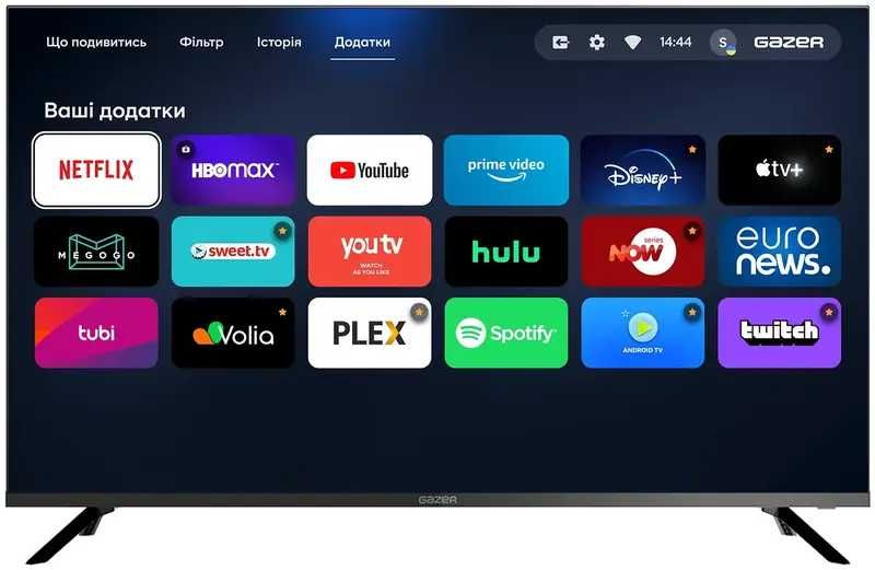 Телевизор 55" Gazer MetaSmart tv на запчасти или восстановление