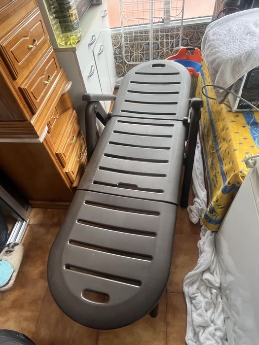 Espreguicadeira com almofada