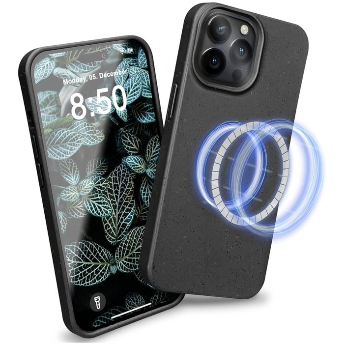 Eco Etui Iphone 14 Pro Max Czarne Bio Case Obudowa Magsafe