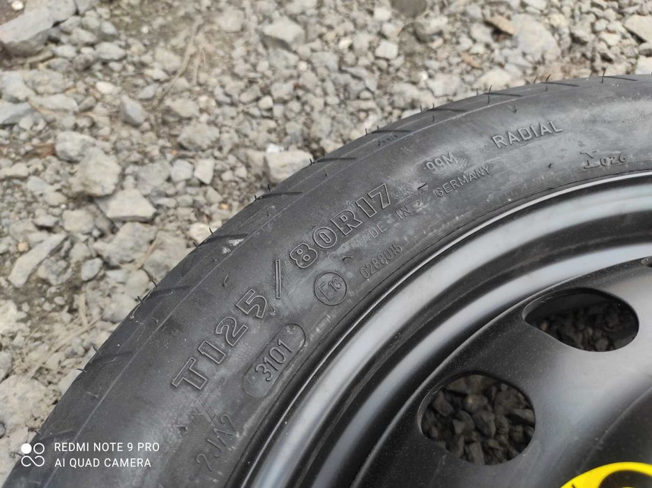 Audi A4 B6 b7 golf 5 koło dojazdowe 17 5x112