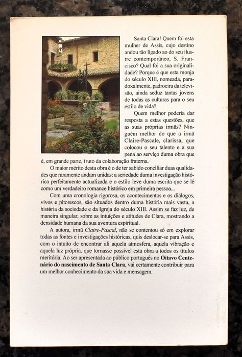 Santa Clara de Assis - Claire-Pascale Jeannet