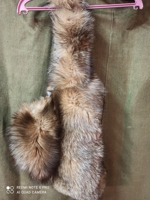 Шапка капюшон песец