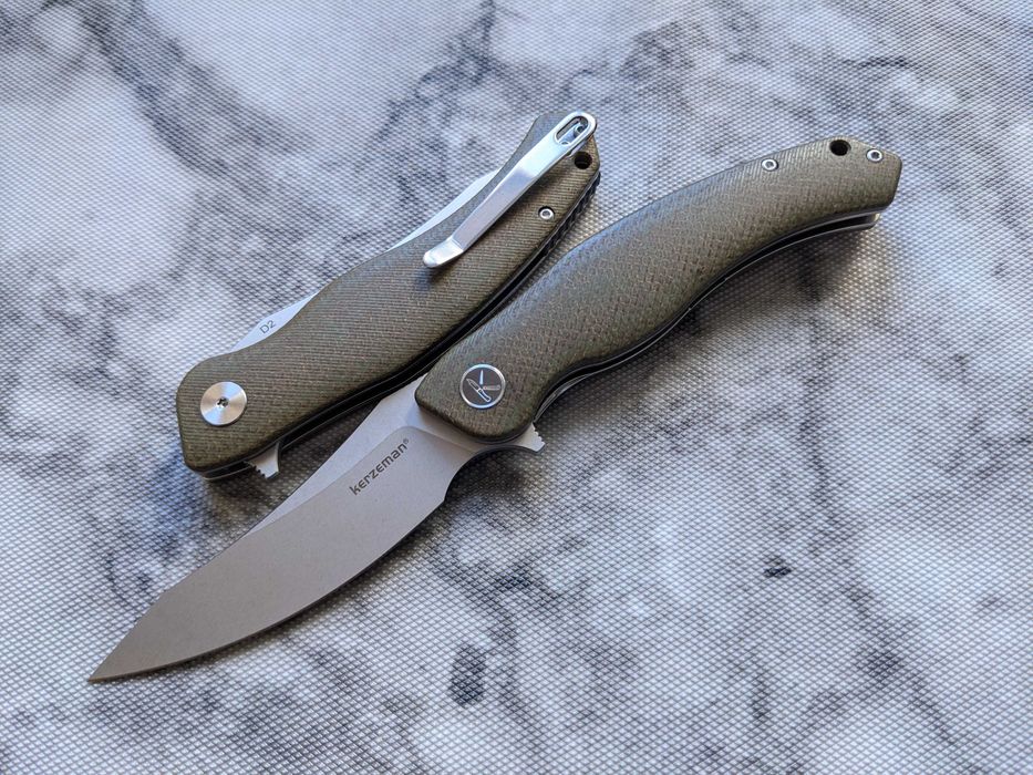 Нож Kerzeman KZ648. Green Micarta. ніж складний. складной нож