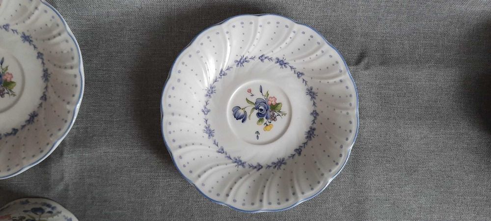 Serwis kawowy  Niebieska piwonia Nikko Japonia lata 80-te