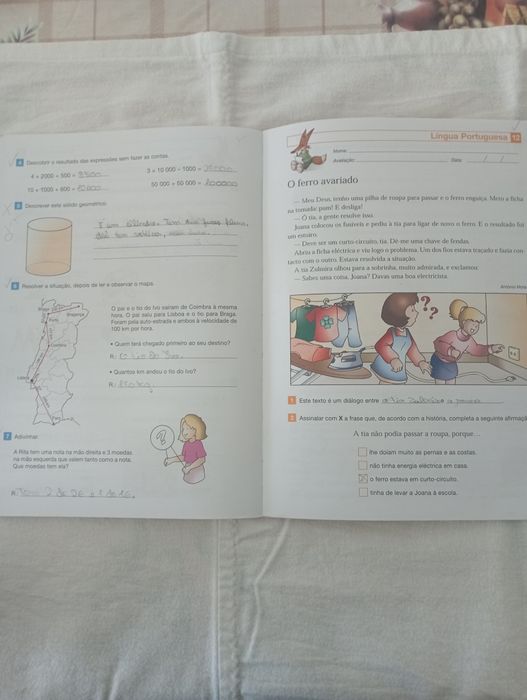 Livro de fichas e actividades para férias 4º ano Raposinho