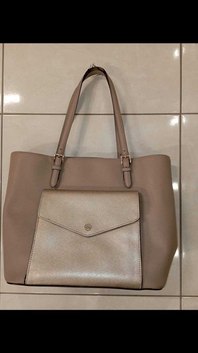 torebka beżowo złota Michael Kors