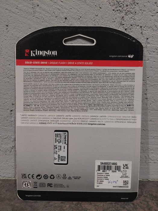 Kingston A400 480GB SSD NOWY | SATA III 2.5" | Dysk SSD
