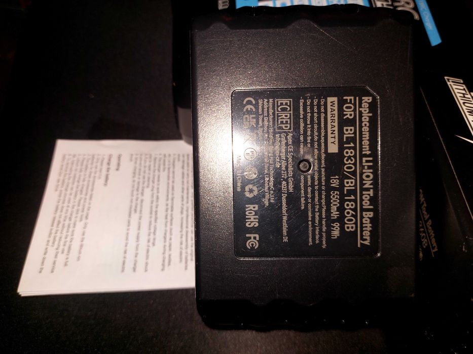 Акумулятор акамулятор Makita BL1830B + З/у Makita DC18RC (191A24-4)