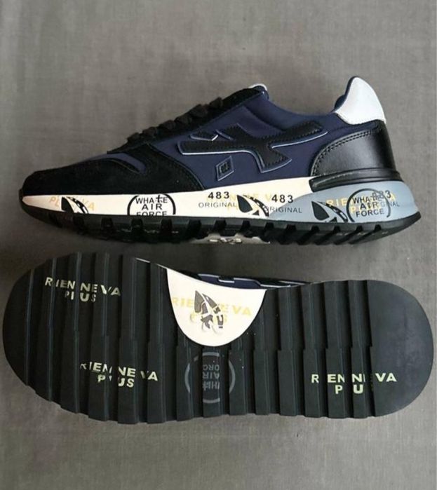 Мужские Кроссовки Premiata Mick Blue Black 41-45