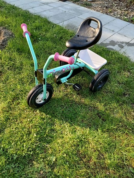 Rowerek dziecięcy trójkołowy turbo
