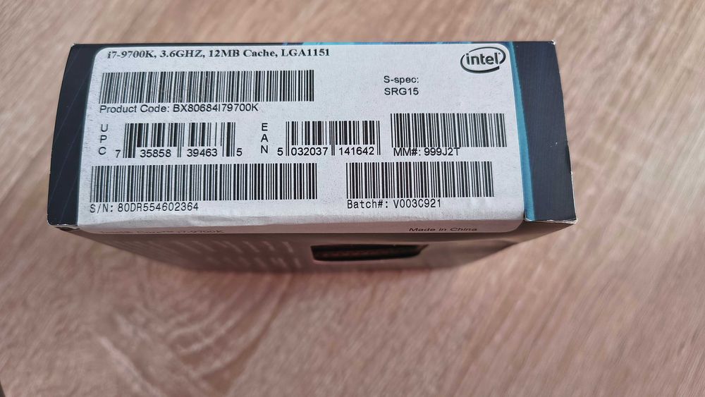 Processor Intel Core i7-9700K