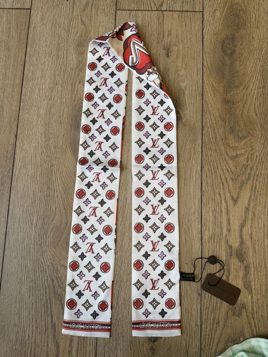 Dwustronna apaszka twilly Louis Vuitton nowa z metka 100% jedwab