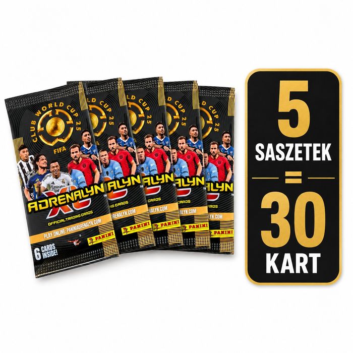 Zestaw 5 saszetek panini club world cup 2025
