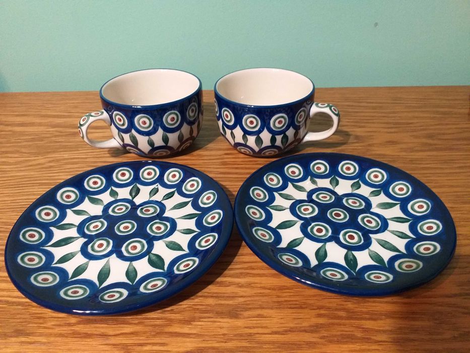 2 Filizanki 200ml GAT1 Ceramika Art. Boleslawiec