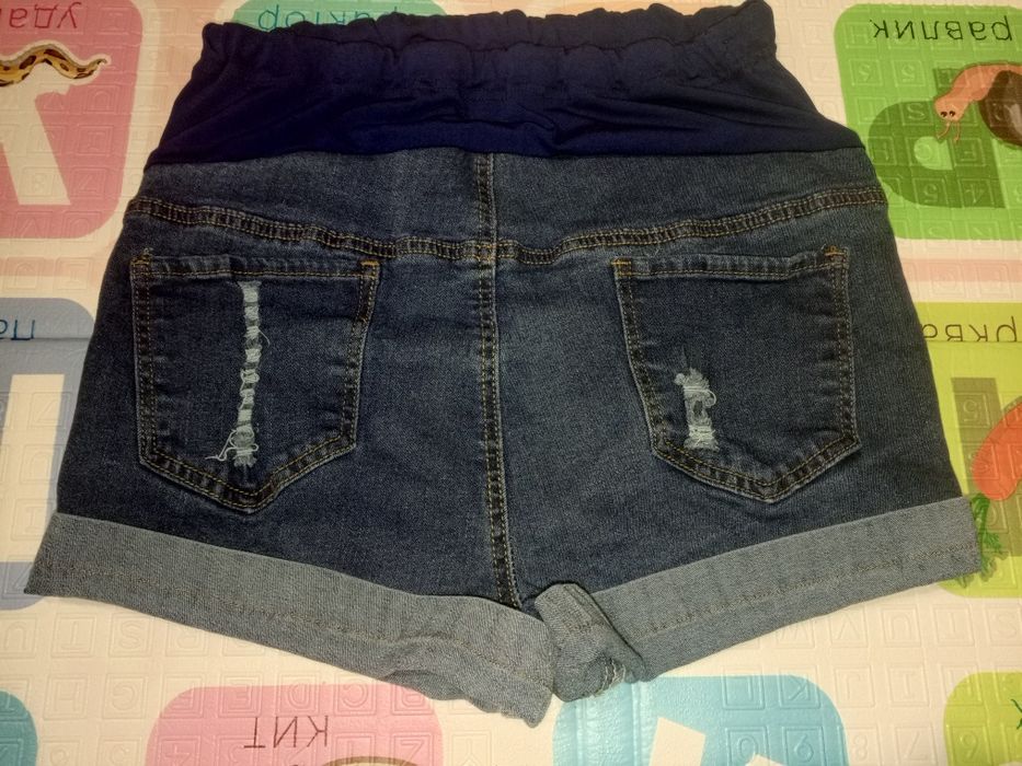 Шорти джинсові для вагітних М ОС 41-44, одяг для вагітних