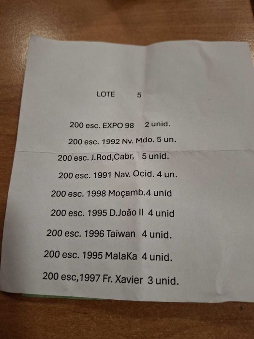 Moedas de 200 Esc. (Lote de 35 unid,)