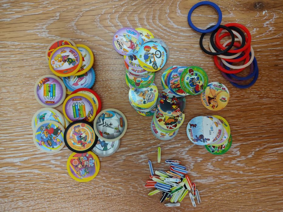 Conjunto de tazos Rollers