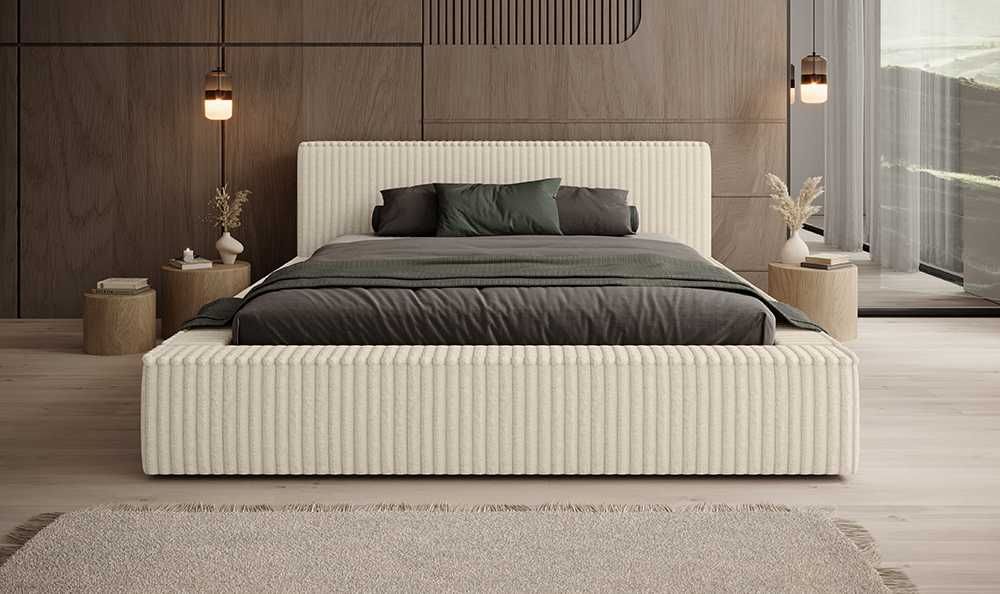 Łóżko tapicerowane COCO - DARMOWA DOSTAWA z pojemnikiem na pościel