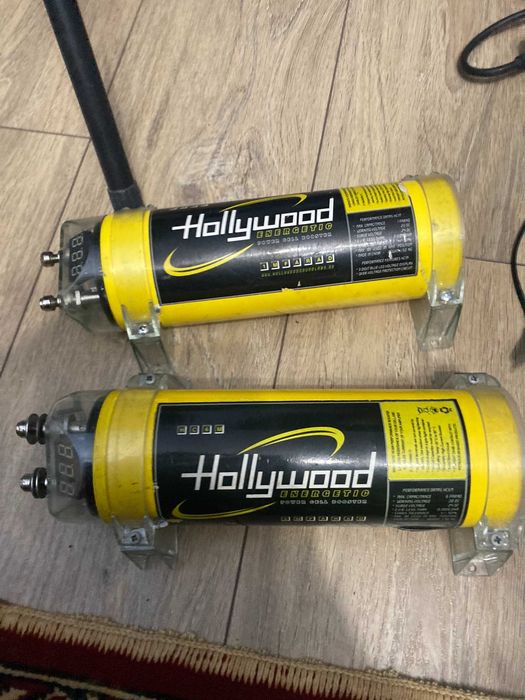 Потужні акустичні конденсатори Hollywood Energetic 1 і 6 і 15 Фарад для усилення сабвуфера
