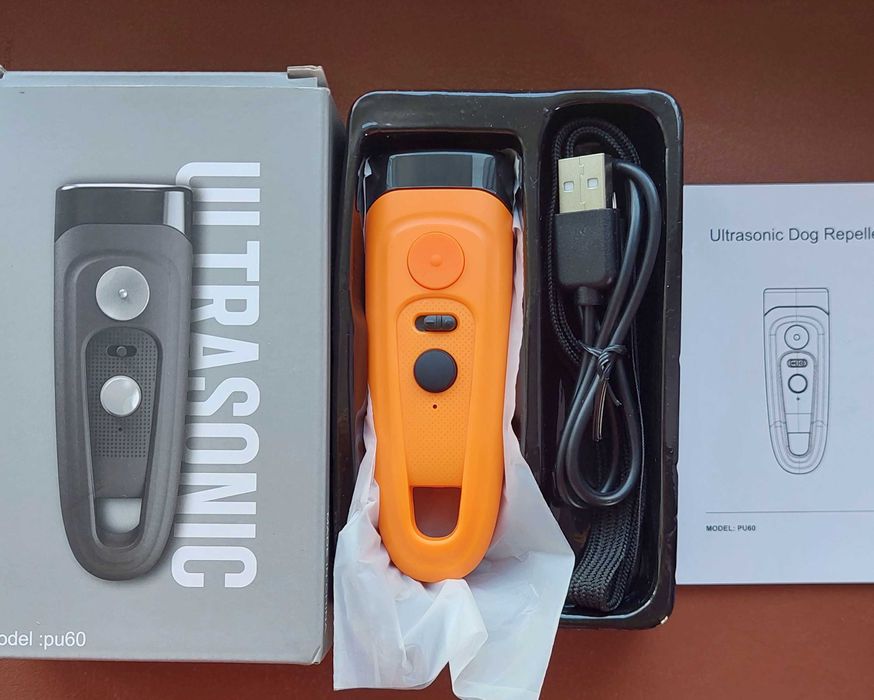 Оригинальный Ультразвуковой отпугиватель собак Ultrasonic PU-60 Orang відлякувач 2026