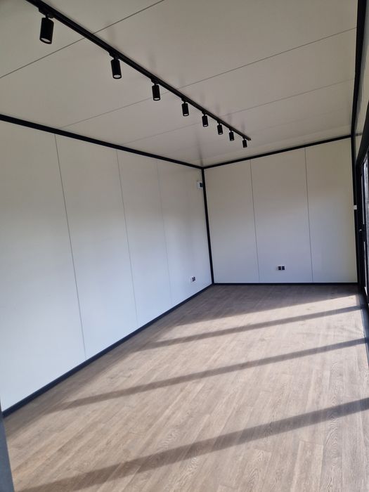 Pawilon kontener 7x3 z WC. Wykonany z płyty PIR gotowy do odbioru