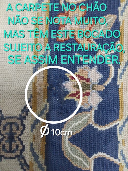 TAPETE/CARPETE ARRAIOLOS BONITA E GRANDE.Casa,Sala,Quarto,Escritório.