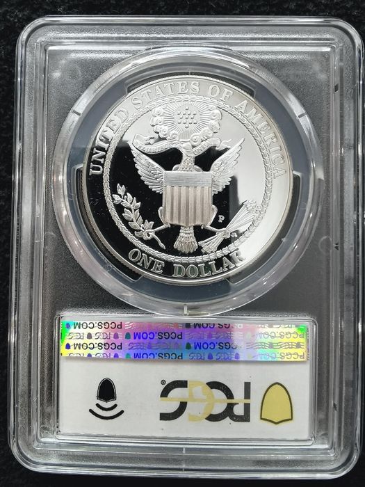 США 1 долар 2008р. - Білоголовий орлан. СРІБЛО. СЛАБ.