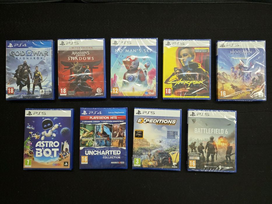 PS4 PS5 jogos novos e selados