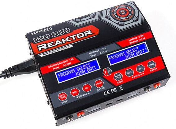 Ładowarka 2-kanałowa Turnigy Reaktor DUO 2x120W