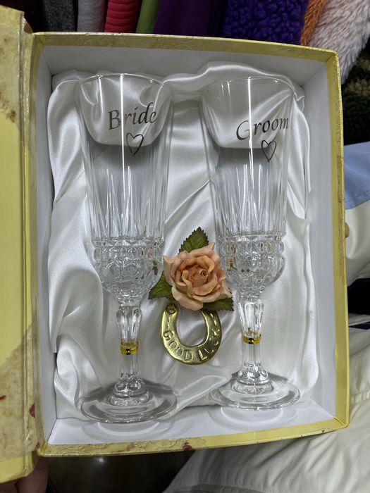Набір келихів для наречених