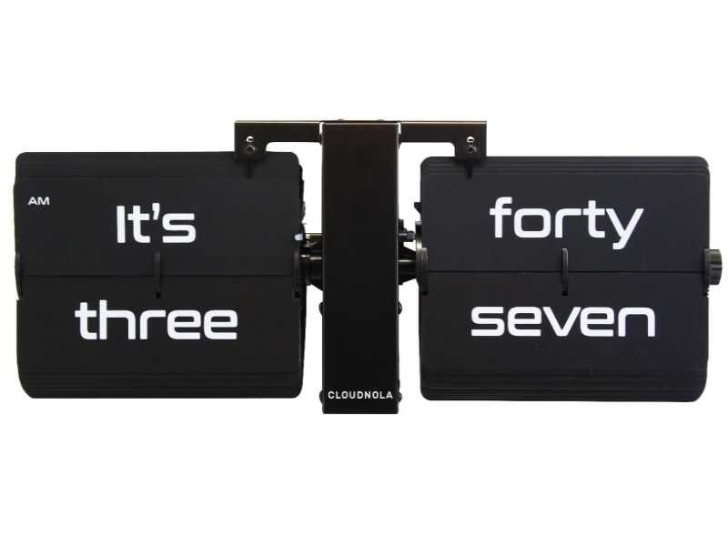 Настінний і настільний перекидний годинник Cloudnola з текстом