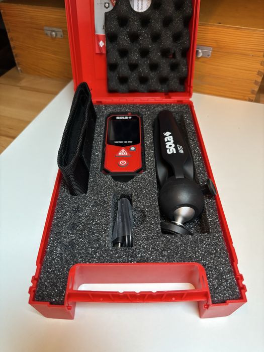 Profesjonalny Dalmierz Laserowy SOLA VECTOR 100 PRO SET – Kamera, BT, IP65