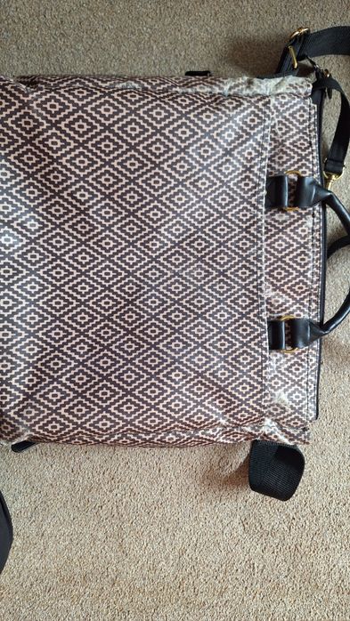 Torba skip hop beżowo czarna