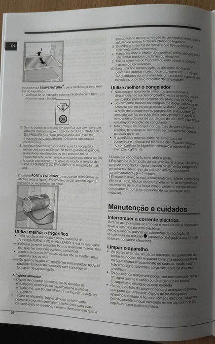 Frigorífico Indesit, como novo.