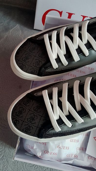 Świetne męskie sneakersy, trampki Guess 45, nowe monogram