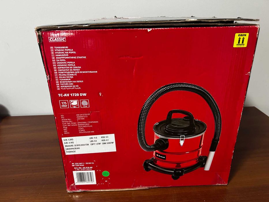 Odkurzacz do popiołu 1250W Einhell TC-AV 1720 DW