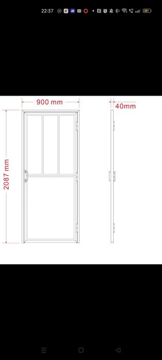 Drzwi industrialne loft