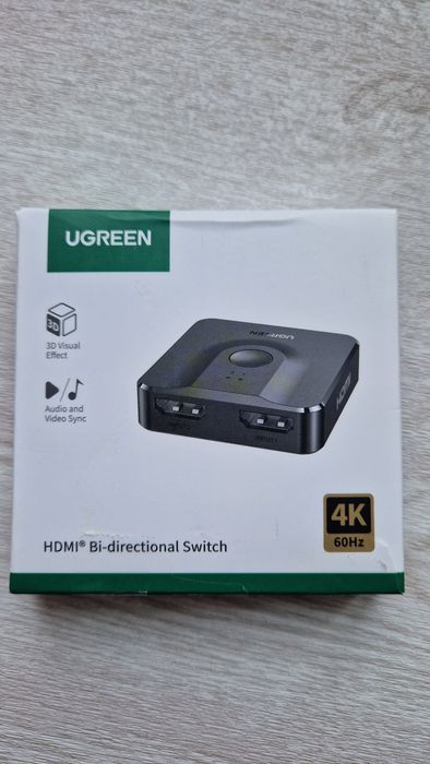 UGREEN HDMI Switch 4K 60Hz двонаправлений перемикач сплітер PS5 MacBook новий