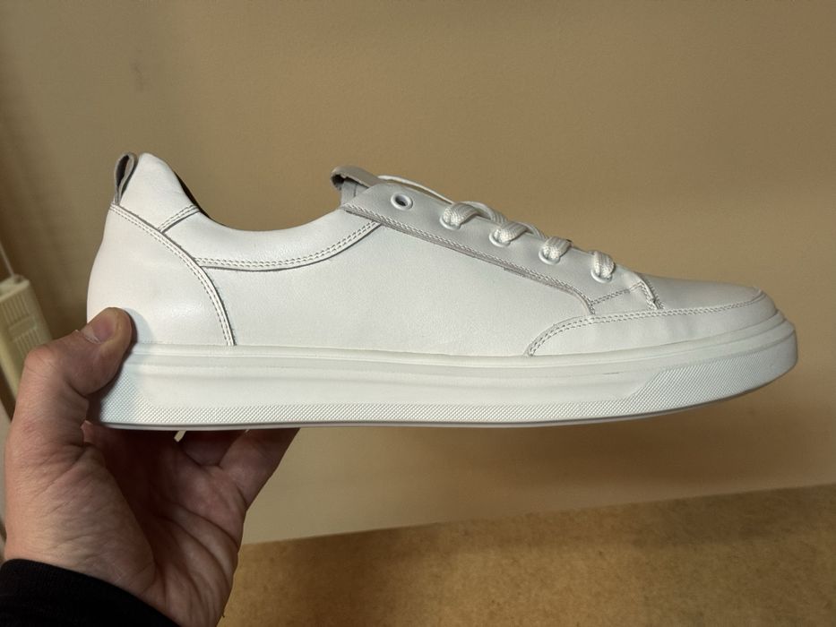 Кеди білі жіночі, натуральна шкіра