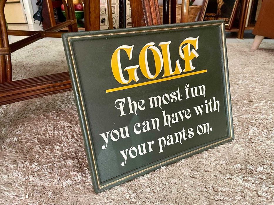 Golfe artigos e acessórios antigos e vintage