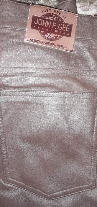 Шкіряні чоловічі штани