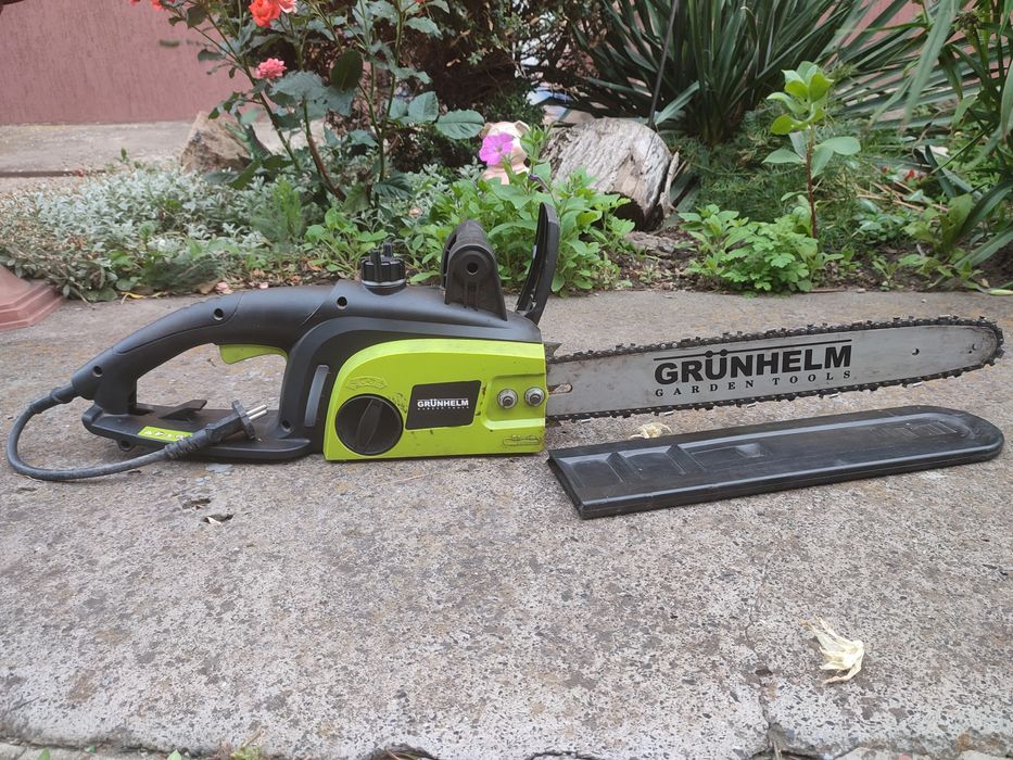 Электропила grunhelm мощная