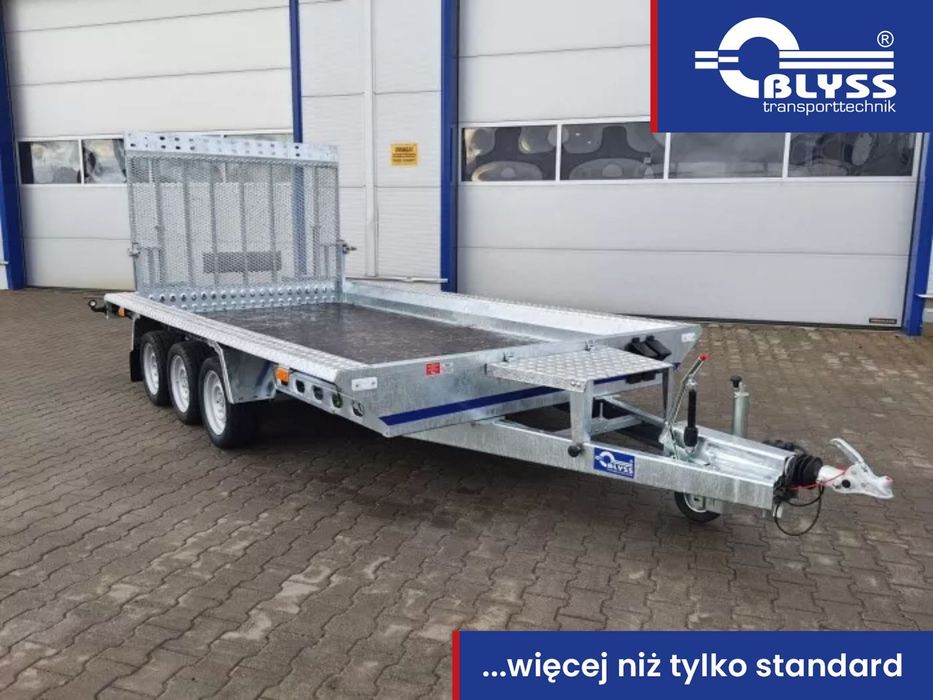 Blyss B354018Trap  Przyczepa do przewozu koparki, minikoparki, traktora, Nowa pod koparkę