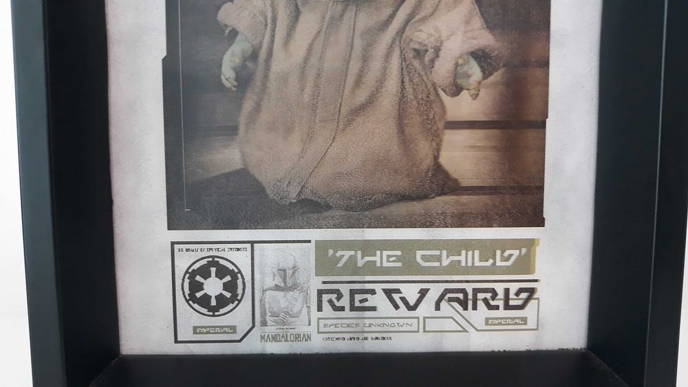 Mandalorian - Grogu / Baby Yoda Quadro Holografico